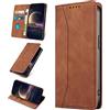 KANVOOS Cover per Google Pixel 9 PRO, Cover a Libro Portafoglio in Pelle PU [Porta Carte] [Magnetica], Antiurto Flip Case Custodia per Google 9 PRO (Marrone)
