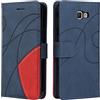 Fatcatparadise Cover per Samsung Galaxy J5 Prime, Flip Caso in PU Pelle Case Cover Libro Portafoglio Protettiva Custodia con TPU Sottile Antiurto [Slot per Schede][Chiusura Magnetica] (Blu)