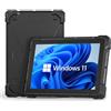RUGLINE RF7G Rugged Tablet PC 10.1 Win 11 Pro 8+128G, Intel N4120, Windows Tablet 16000mAh/3.7V Batteria, 1920x1200 Pixel, IP67 Impermeabile, WiFi 5, BT 4.2 PC da lavoro esterno industriale, nero