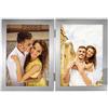 Hama Cornice portafoto Laval (dimensioni foto 2x 10 x 15 cm), argento, rettangolare