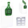 HS PRODUCTS 6 Sacchetti in Microfibra + 6 Profumi Compatibili Folletto VK140 VK150 - 5 Strati Filtranti Antipolline, Antiacaro, Pelo Animali - Guarnizione in Gomma per Aspirazione Perfetta