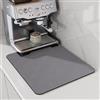 LIMNUO Tappetino per macchina da caffè, tappetino assorbente per piano di lavoro, tappetino assorbente per scolapiatti per bancone della cucina, sotto macchina da caffè (Grigio Nebbia, 50 x 30 cm)