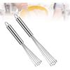 Frusta Semiautomatica In Acciaio Inox, 3 Misure (25,4 / 30,5 / 35,6 Cm), A Pressione Verticale, Per Uova, Salse E Pancake