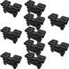cyclingcolors 10x Supporto per Doghe 38 x 8 mm Tripla Sospensione con Cavità da 11 mm per Letto Flessibile Mobili, Nero