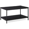 Amazon Basics Mesa de Centro Rectangular, Negro, 50,5 x 80 x 42cm