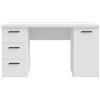 Forte NET307 Scrivania 140 Moderna Scrivania con 1 anta e 3 Cassetti, Camera dei ragazzi, Ufficio, Casa Office, Legno Legno di Rovere Sonoma Decorativo con Bianco, 138 cm di larghezza x 75 cm di