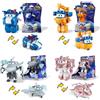 Super Wings 4 Pack Personaggi Transformers 5 Cm – Sally, Steggo, Trico E Brachy – Giocattoli Per Bambini 3+ Anni - 3