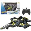 Bizak Jet Xtreme Harrier Aereo RC 4 Canali, Acrobazie e Decollo Automatico, Stabile e Preciso, Luci LED, +8 anni, (65430001)