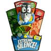TOMY Extreme Silence - Gioco di abilità silenzioso per bambini e famiglie, sensore di rumore, 50 carte compiti, sfide personalizzabili, dai 6 anni in su, 2+ giocatori