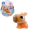 Bizak Animagic Capibara interattiva con luci e suoni, corpo morbido e morbido con mandarini, impilabili, colore marrone (64553921-1)