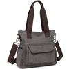 KONO Borsa a mano grande in tela PER DONNA-Sorsa a tracolla versatile Ruggine per lavoro, viaggi e vita quotidiana