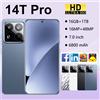 CHOTOG 2025 Nuovo 14T Pro Smartphone 5G 7.0HD Doppia SIM Card 16G + 1TB Telefono cellulare Telefoni cellulari Android Cellulari sbloccati Versione globale - Silver