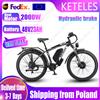 Bicicletta elettrica 2000W Doppio Motore 48V23AH Batteria Potente Freno Idraulico Bici Elettrica 26*4-In Fat Tire Adult Mountain E-bike - Green