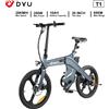 DYU T1 Bici elettrica per adulti pieghevole 250W Bicicletta da strada elettrica 36V 10Ah E-bike 20 pollici Ebike 25 km/h Velocità massima - DYU T1