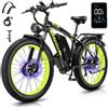 KETELES k800 bici elettrica a doppio motore per adulti 2000W, batteria 23AH, mountain bike elettrica per pneumatici grassi 26*4.0. - Blu