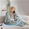 Good Nite Buona Nite Cuddle coperta manica felpa con cappuccio coperta maglione da donna felpe oversize con tasche flanella