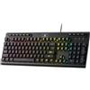 REDRAGON Tastiera da gioco a membrana RGB Redragon K513, tastiera meccanica cablata lineare Standard a 104 tasti - Black
