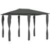 Gazebo con rivestimento su palo 3x4x2,6 m antracite 160 g/m2 ombrellone da esterno, tenda, arredamento da esterno, forniture per la casa, decorazione - Anthricite