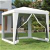 Tenda laterale in rete a 4 pareti - White