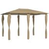 Gazebo con rivestimento postale 3x4x m Tortora in g/m2 ombrellone da esterno, tetto, tenda, arredamento da esterno, forniture per la casa, decorazione - Moi