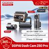 ddpai 2025New DDPAI 4K Dash Cam Z60 Pro Supporto anteriore e posteriore per interni telecamera per auto SONY STARVIS2 678 Sensore 5GHz Wi-Fi ADAS 4G DVR per auto -