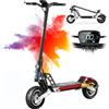 TODIMART Scooter elettrico G2 adulto, portata 40-45KM, 500 motori W (Crest W), 48V 10,4Ah, doppia sospensione, TODIMART - Black