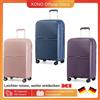 British Traveller British Traveler Hare valigia 4 ruote Spinner TSA Lock manico telescopico bagaglio a mano in PP valigia con rotelle - Black