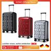 Supercase Valigia trolley Supercase 55x35x23 cm, TSA-PP hard shell, 4 rotoli spinner, bagaglio a mano argento, custodia leggera e robusta - Argento