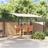 Tenda color crema 4x3 m 180 g/m2 parasole in tessuto e acciaio da esterno, tenda, arredamento da esterno, forniture per la casa, decorazione - Cream