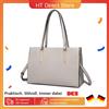 Miss Lulu Borsa a mano da DONNA Borsa per file Borsa Uni Borsa a tracolla Borsa tote Borsa retrò elegante con manico grande per stile consistente - Beige