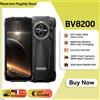Blackview BV8200 Telefono robusto 6,5" 2.4K 120Hz Display Helio G100 12GB 256GB NFC Torcia Android 14 Cellulare - Black