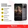 DOOGEE Anteprima mondiale DOOGEE S200 Telefono robusto 5G Display da 6,72" 120Hz 12GB RAM 256GB ROM 100MP AI Fotocamera principale 10100mAh Android 14 NFC - 12GB 256GB Gray