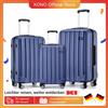 KONO Set custodia rigida KONO 100% ABS, valigia trolley e bagaglio a mano, leggera e resistente, per viaggiare e viaggi d'affari. - Beige