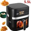 Other Friggitrice ad aria da 5,5 litri, forno elettrico con friggitrice senza olio con controllo touch, cestello antiaderente e finestra visibile, dimensioni familiari - 5.5L