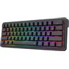 Redragon K722 Guarnizione cablata al 60% RGB Gaming 61 tasti Tastiera meccanica compatta hot-swap, smorzamento del rumore a 3 strati