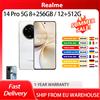 realme Smartphone Realme 14 Pro 5G, 8 GB di RAM 256 GB di ROM, display OLED curvo da 6,77 pollici, OIS Sony IMX882 da 50 MP, fotocamera frontale da 16 MP, 6000 mAh - 14 Pro 8+256GB(Grey)