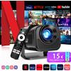 ISinbox Netflix proiettore con licenza ufficiale HY320AA NTV Android 13 320ANSI 1080P Amlogic S950D4 WiFi6.0 BT5.3 Auto Keystone - HY320AA NTV