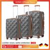 British Traveller Set di valigie da 3 pezzi per viaggiatori britannici: guscio rigido leggero, 4 ruote spinner, lucchetto TSA, valigia da check-in da 20 "24" 28" - Black