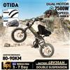 OTIDA NUOVO R7 Doppi motori 2500W 50KM/H Bicicletta elettrica pieghevole 48V20AH Batteria al litio 20 pollici 4.0 Fatbike Bici elettrica - R7 Orange 2500W 20AH