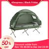 SoBuy OGS32 Tenda da esterno per 1 persona Tenda da campeggio da spiaggia Parco 4 in 1 Tende igloo con borsa per il trasporto Pompa ad aria elettrica - Grigio