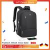 KONO Zaino per Laptop da viaggio Kono: porta di ricarica USB idrorepellente lavoro Business school donna e uomo adatto a 39CM - Black