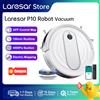 Laresar P10 Robot Aspirapolvere Mop 4500Pa Cordless APP Controllo Giroscopio Intelligente Mappa Pianificata Lavaggio del Pavimento della Casa Pulizia dei Tappeti