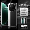 H&U&W 2025 Nuovo M15 Ultra Smartphone Telefono cellulare HD da 7,3 pollici 22 GB + 2 TB 50 + 108 MP Dual SIM 5G Telefoni cellulari 8000 mAh Android15 sbloccato - Green 12GB 512GB
