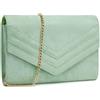 Miss Lulu Pochette da donna busta Pochette borsa da sera elegante moda collane borsa borsa per matrimonio, festa e sera - Colore rosa