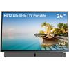 METZ 24MPE7000Z.H TV 24" Portátil Full HD Google TV | Batteria integrata (4 ore), schermo esterno, altoparlante frontale da 8 W, ricarica solare -