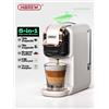 HiBREW 5 in 1 Macchina da caffè a capsule multiple Caldo/freddo DG Cappuccino Nes Piccola capsula ESE Pod Caffè macinato Caffetteria 20Bar H2B - H2B WH