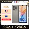 DOOGEE Versione globale DOOGEE N55 Smartphone Schermo IPS da 6,56" 90 Hz 9 GB di RAM + 128 GB Face Sblock 5150 mAh Batteria grande Octa Core Android 14 - 4GB 128GB Black
