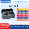 DJI Mic 2 Microfono lavalier wireless con cancellazione del rumore 32 bit 48 kHz Registrazione interna galleggiante Portata 250 m Batteria 18 ore con custodia di ricarica - 2TX1RX charging case