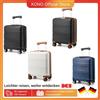 KONO Custodia per bagaglio a mano KONO 45x36x20 cm Custodia rigida leggera con 4 rotoli e lucchetto TSA Easyjet - Brown