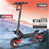 FREEBOY J15MAX Scooter elettrico per adulti Motore potente da 1600 W, portata 40-50 massimo, superiore 31 MPH, scooter elettrico con sospensione anteriore/posteriore per pneumatici da 10 pollici